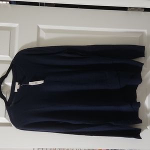 Nwt Loft navy pull over crew neck sweater
